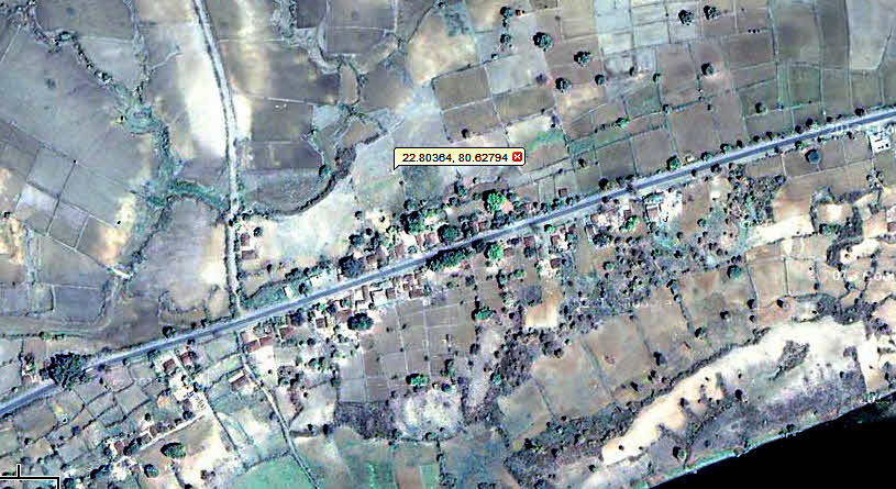 Aerial of tea stop place